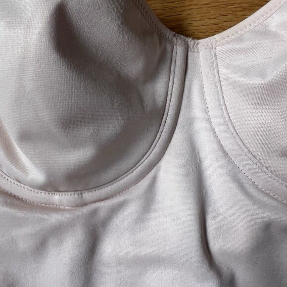 Victoria Secret One Piece Sculpting Body Shaper Beige Nude Bustier Size 34C - Picture 2 of 10